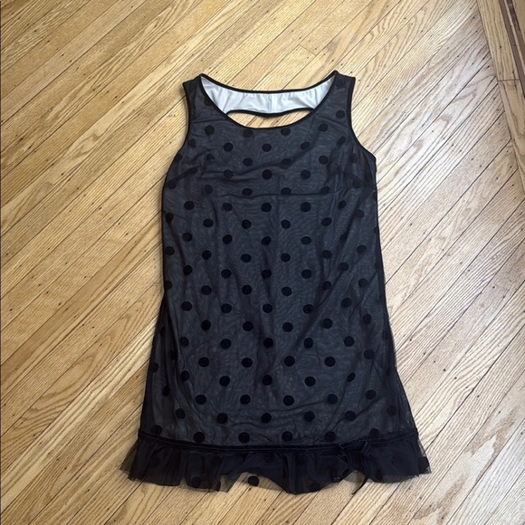 BETSEY JOHNSON Elegant Black Polka Dot Dress size 14 - Picture 1 of 7